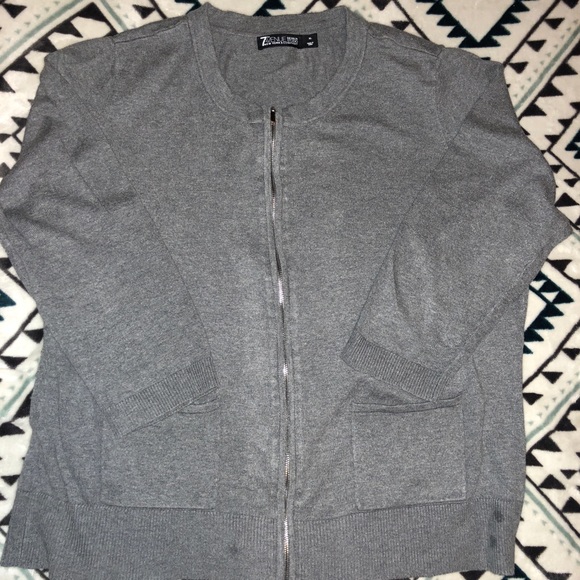 New York & Company Zip Up Sweater - Picture 1 of 8